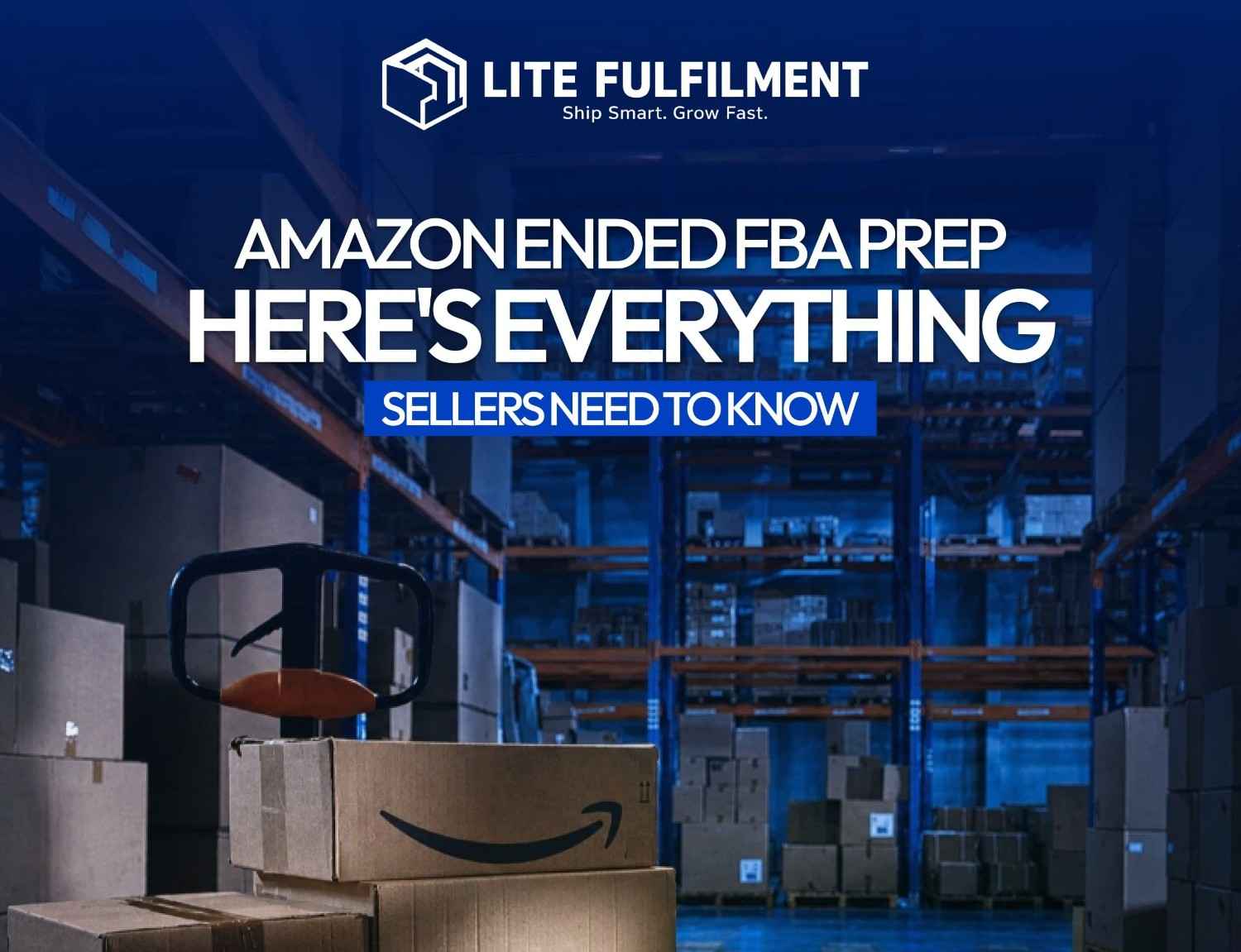 Amazon FBA prep workflow at a fulfillment center