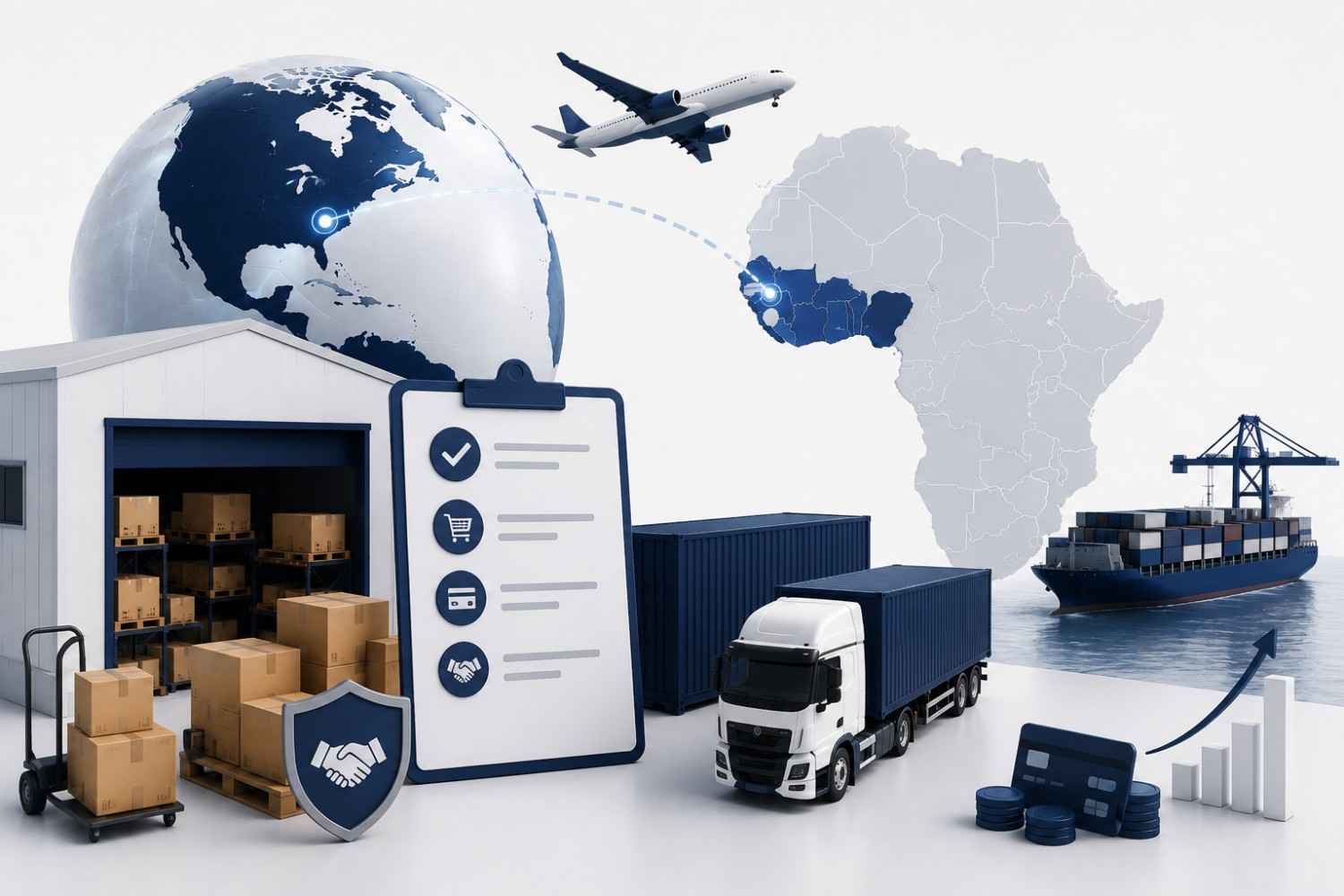 Assisted purchasing and trade credit for international buyers